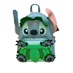 NWT Loungefly Disney Stitch Luau Cosplay Women’s Double Strap Shoulder Bag Purse